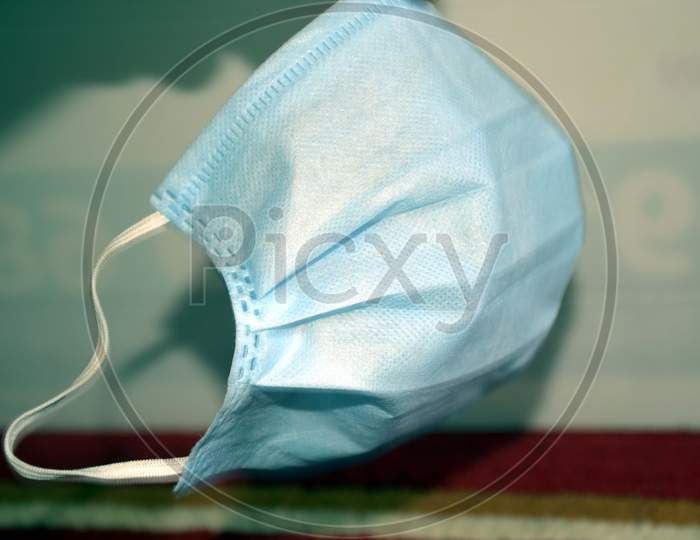 Picture Of Blue Face Mask