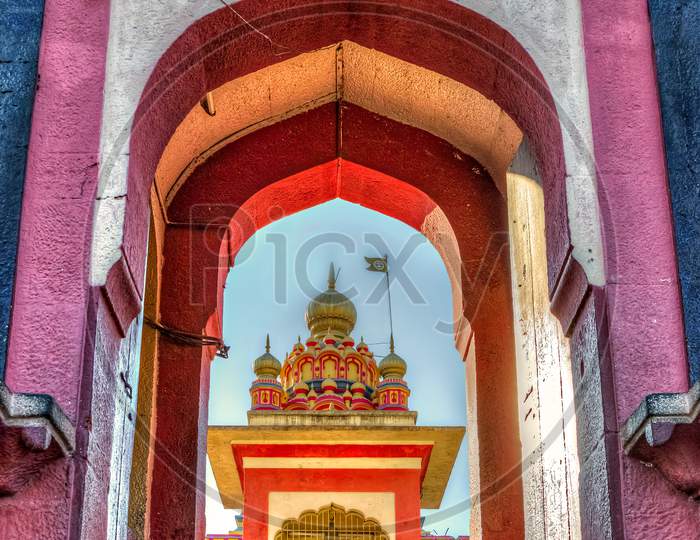 Colorful Entrance Of Oldest Heritage Structure In Pune - Parvati Mahadeo Temple.