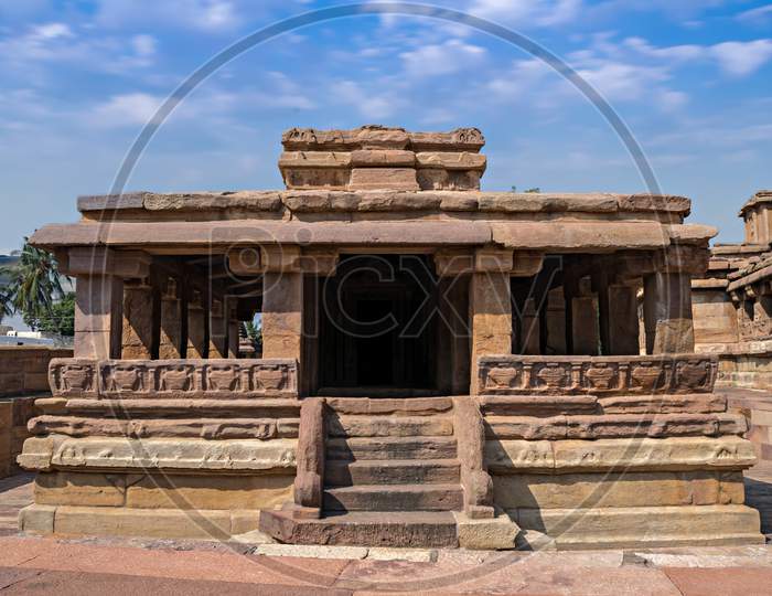 Ancient 8Th Century Carved Stone Temple Of Aihole, Karnataka, India.