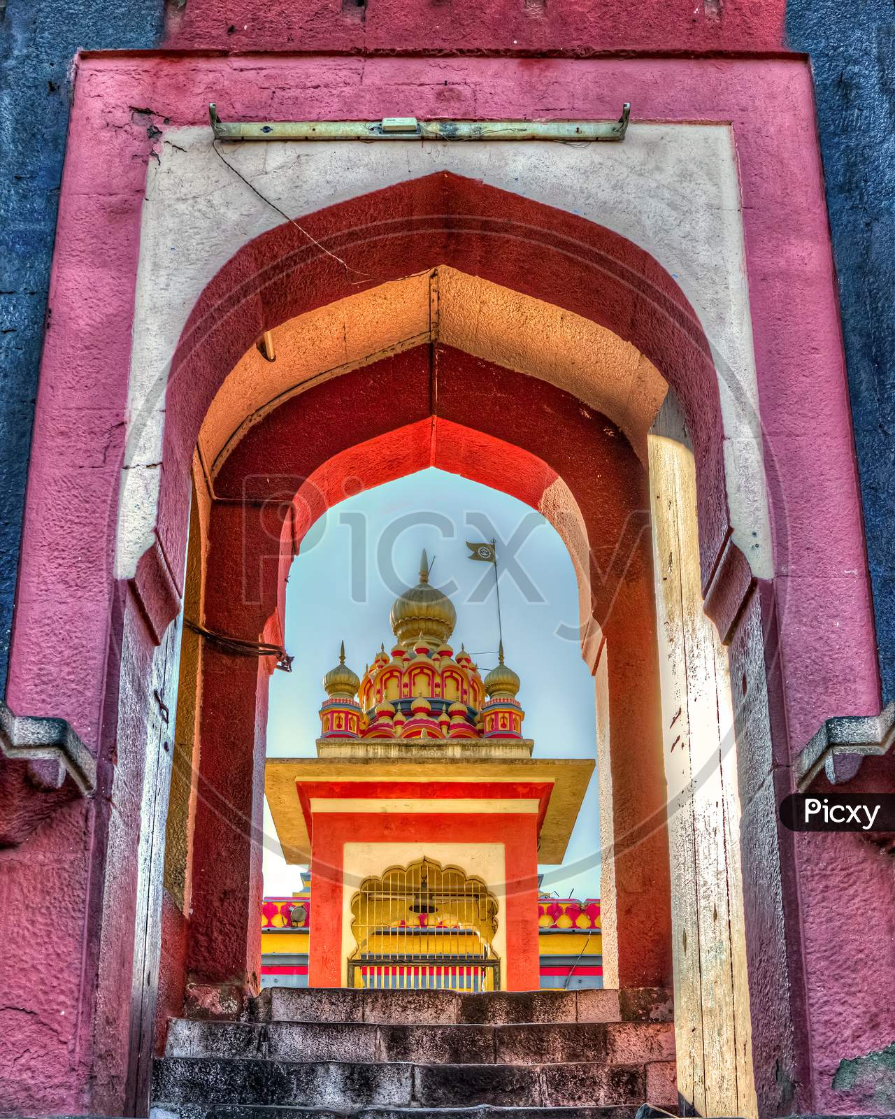 Colorful Entrance Of Oldest Heritage Structure In Pune - Parvati Mahadeo Temple.