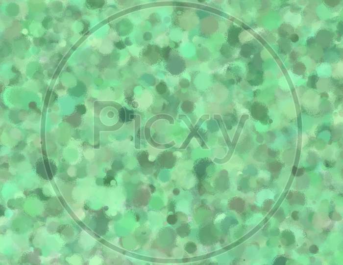 Green Color Abstract Painting Background