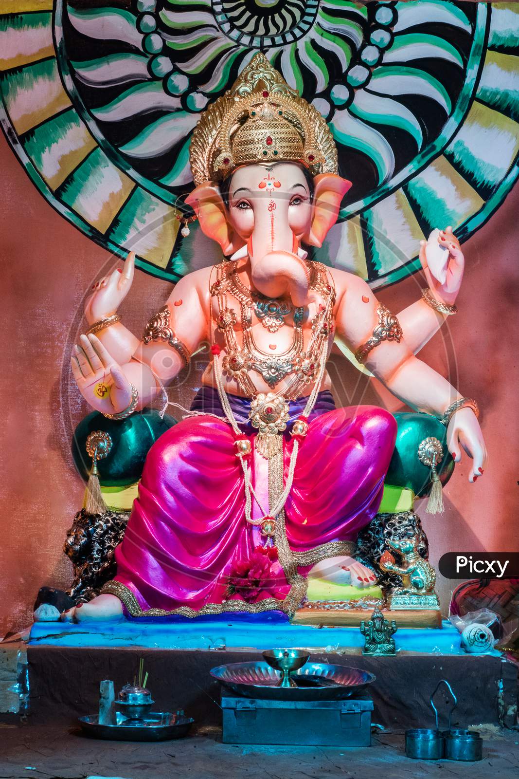 Lord ganesha photo. Ganesh chaturthi is a religious festival in India.