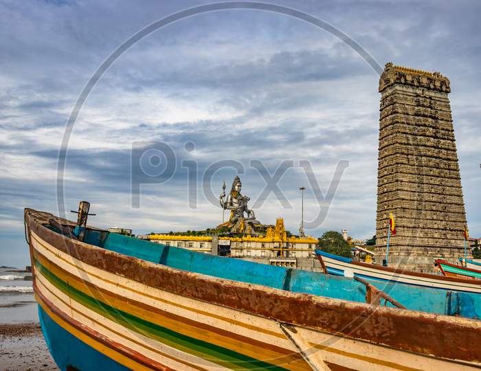 Murdeshwar Temple Early Morning View From Unique Angle
