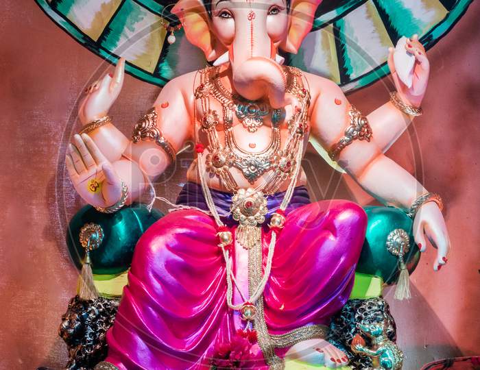 Lord ganesha photo. Ganesh chaturthi is a religious festival in India.