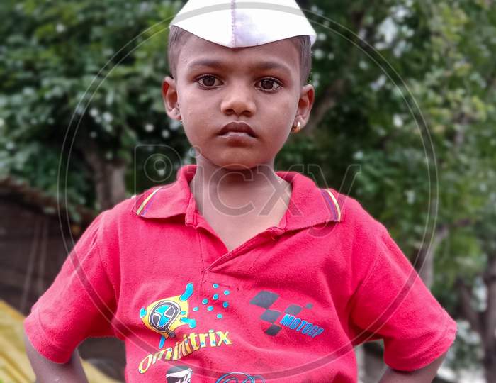 Small boy at Ganesh festival