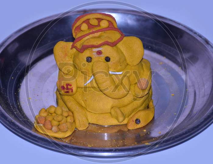 Lord Ganesh Flour Idol