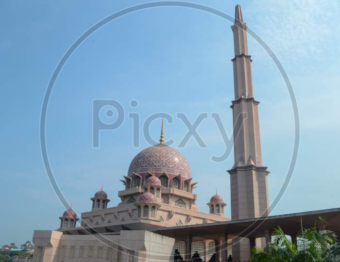 The Putra Mosque Is The Principal Mosque Of Putrajaya Wilaya, Malaysia