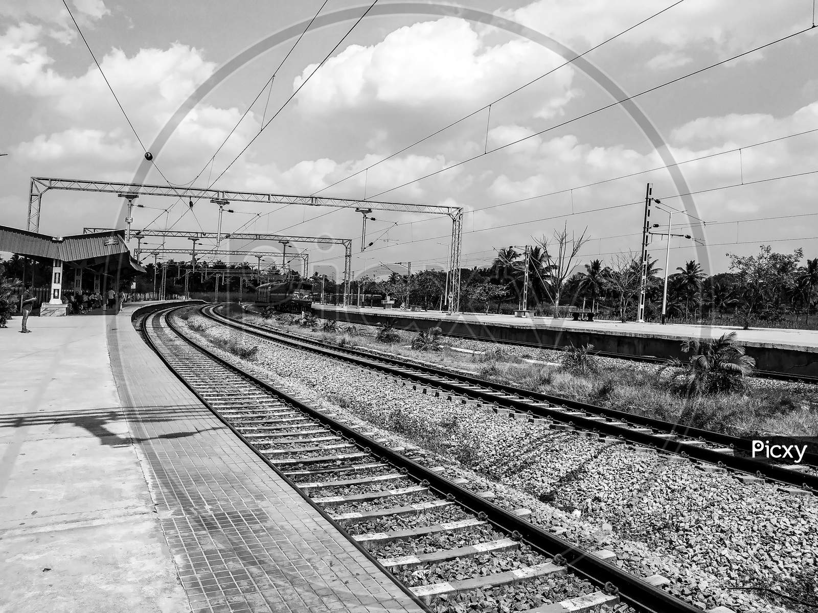 Pandavapura, Karnataka/India-Feb 09 2020: In A Pandavapura Railw