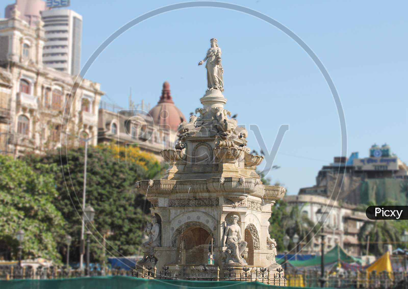 Flora Fountain. Historical landmark in Mumbai, Maharashtra