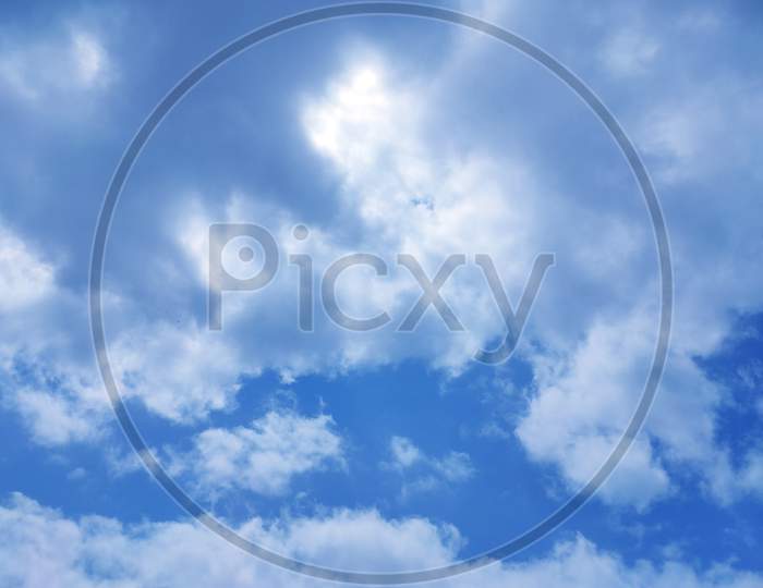 Photo of the blue sky