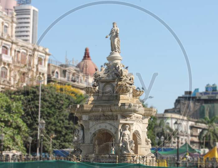 Flora Fountain. Historical landmark in Mumbai, Maharashtra