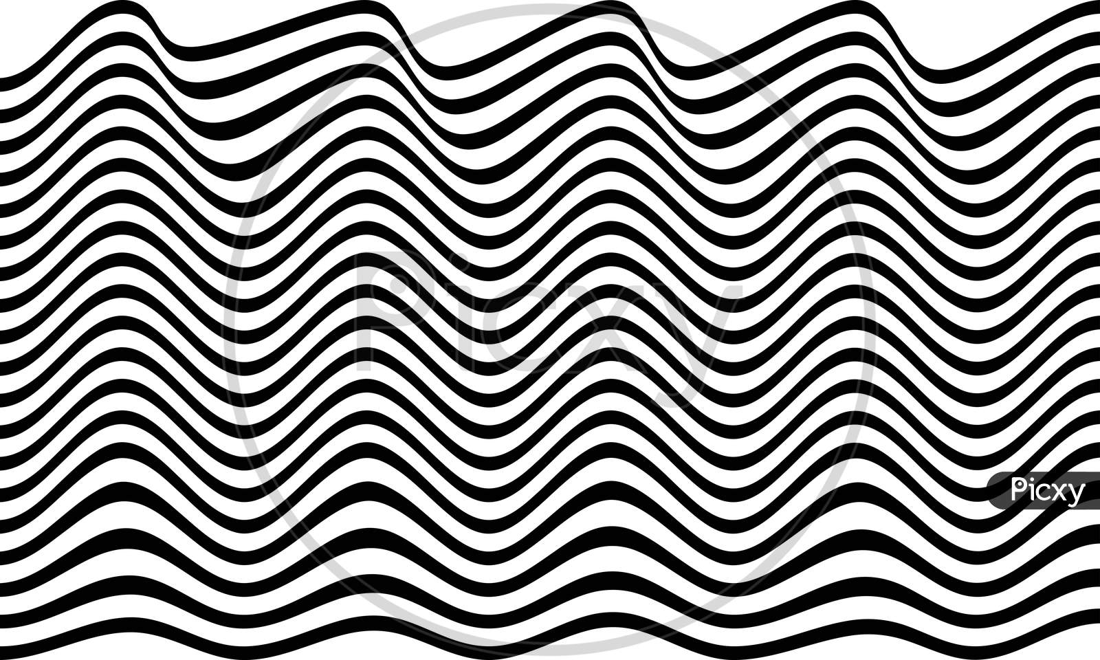 zig zag waves lines vector