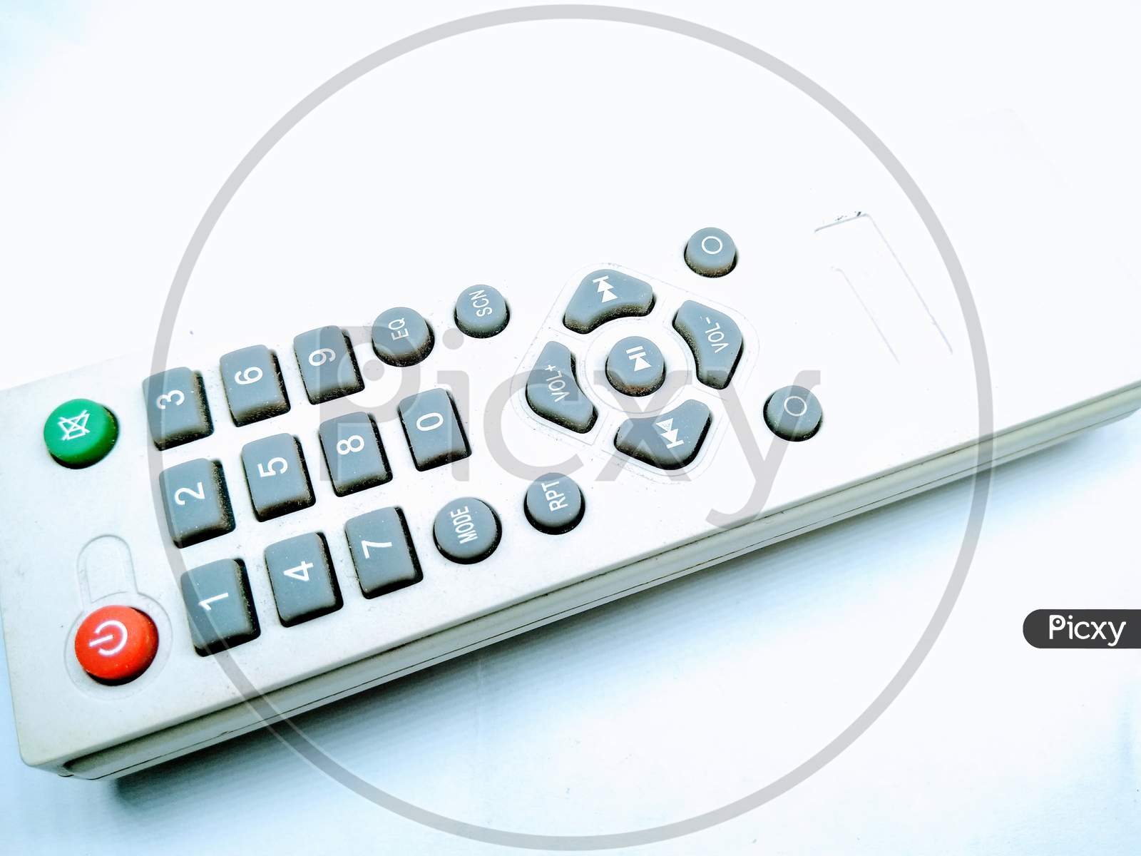 A picture of remote with white background