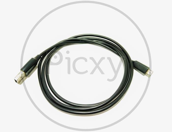 A picture of usb cable with selected focus