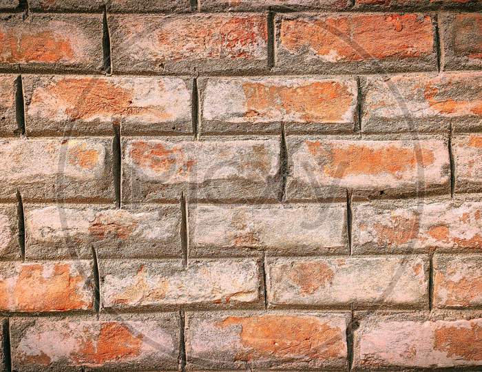 Stone wall made of bricks.