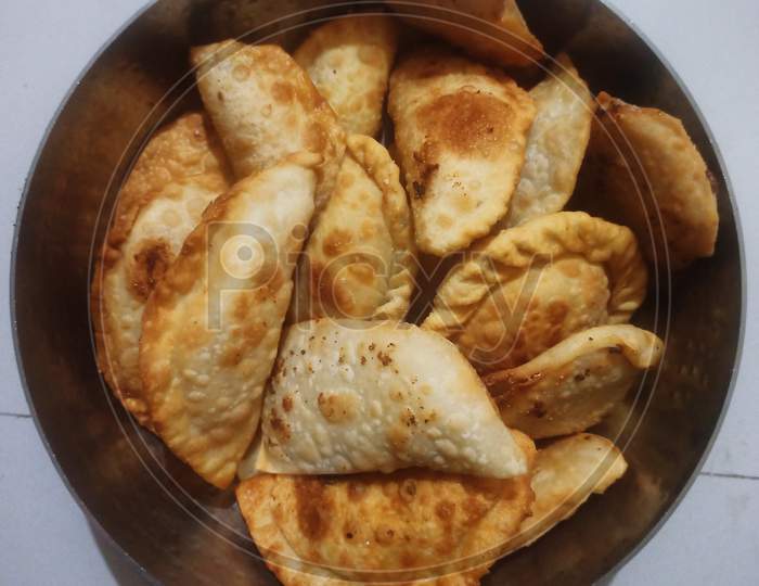 Karanji sweet Maharashtrian food