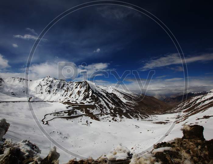 Snow Capped Mountains of Leh