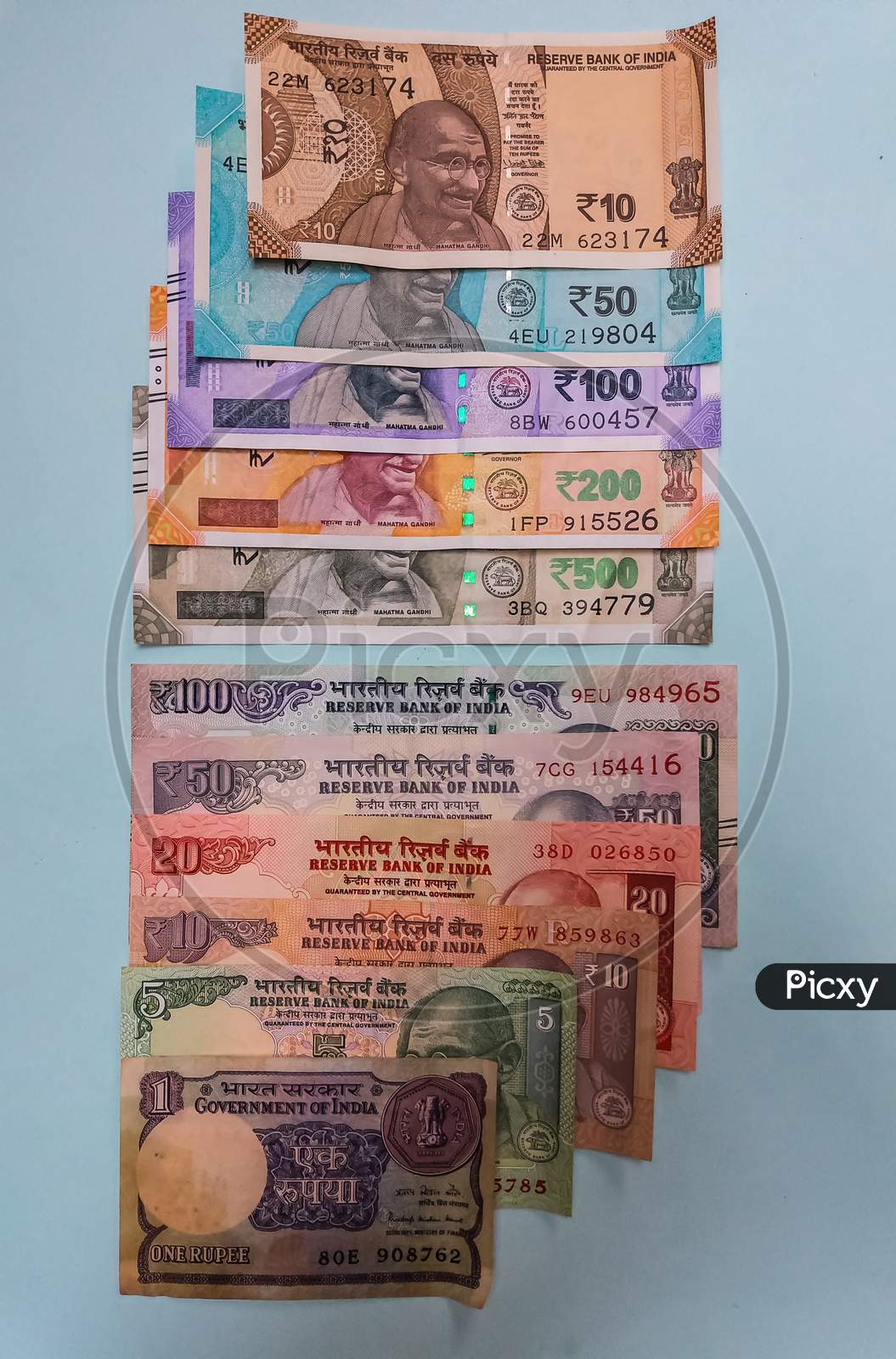old and new indian currency notes