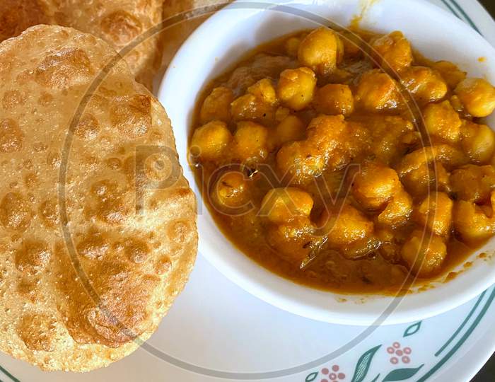 Chole Bhature Famous Indian Street Food