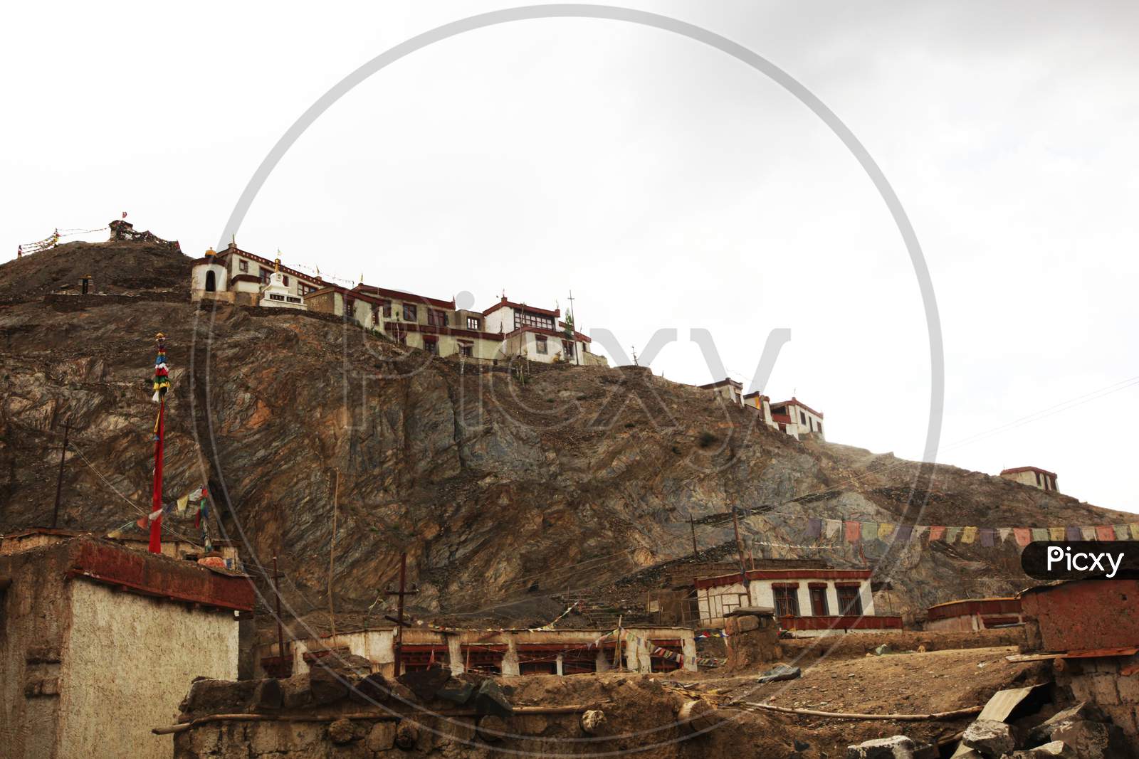 Monasteries and Houses in Leh Ladakh region