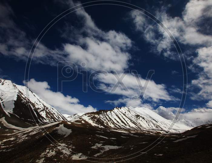 Snow Capped Mountains of Leh