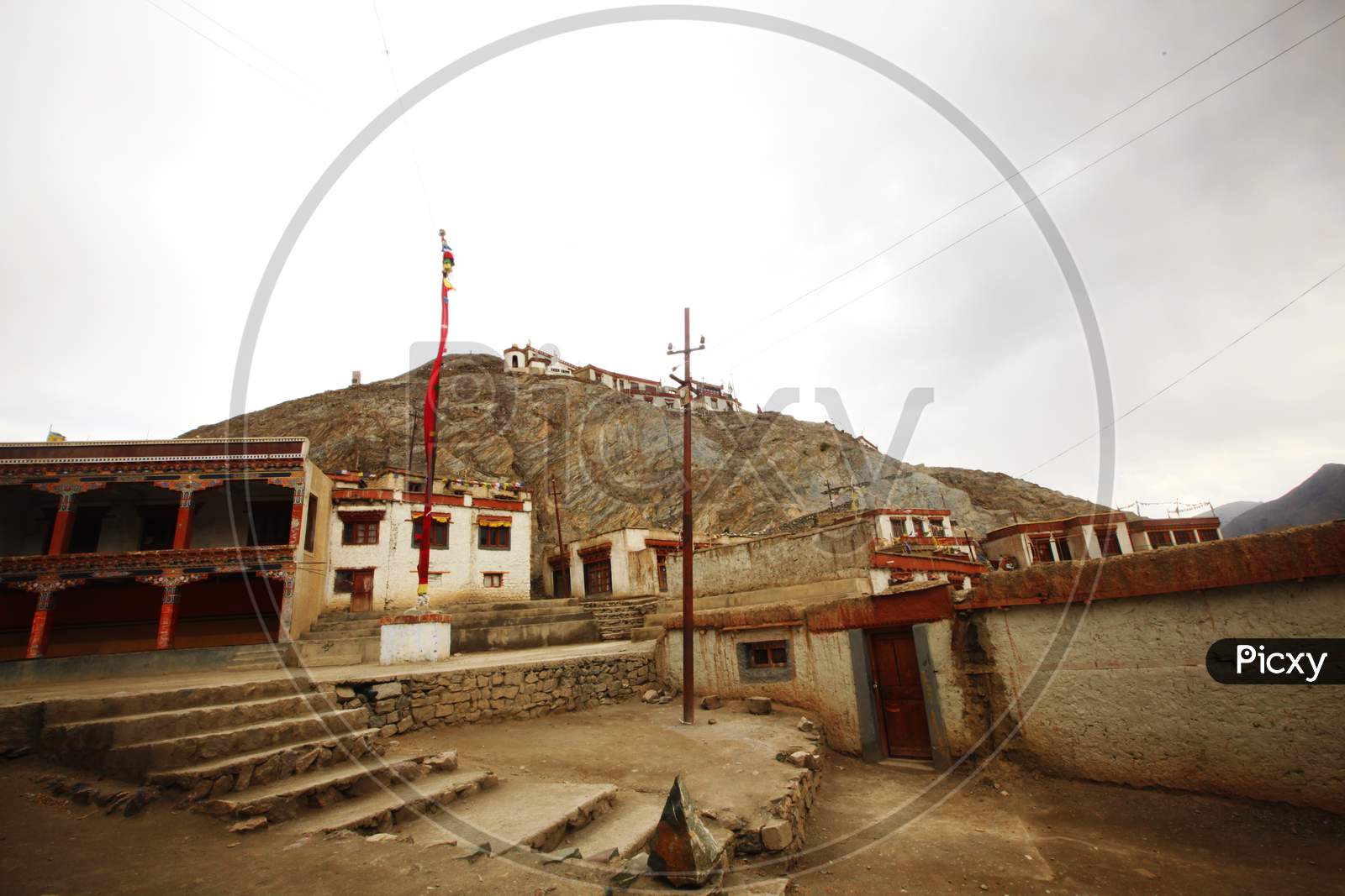 Monasteries and Houses in leh Ladakh region