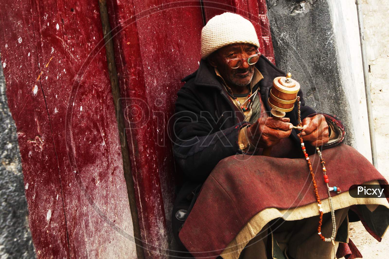 Photo of an Old Man/Person in Leh
