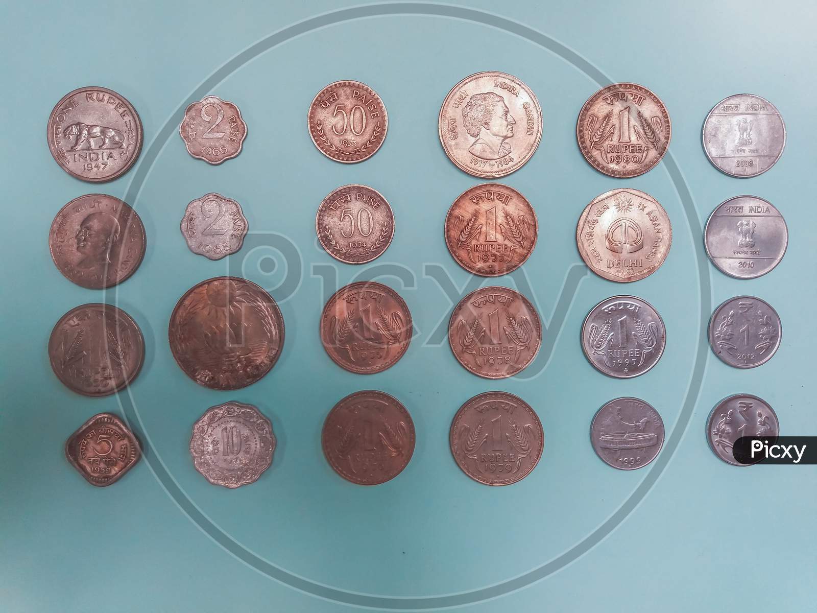 old coins used after independence of india