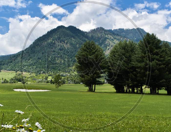A Beautiful Landscape View At Kashmir India