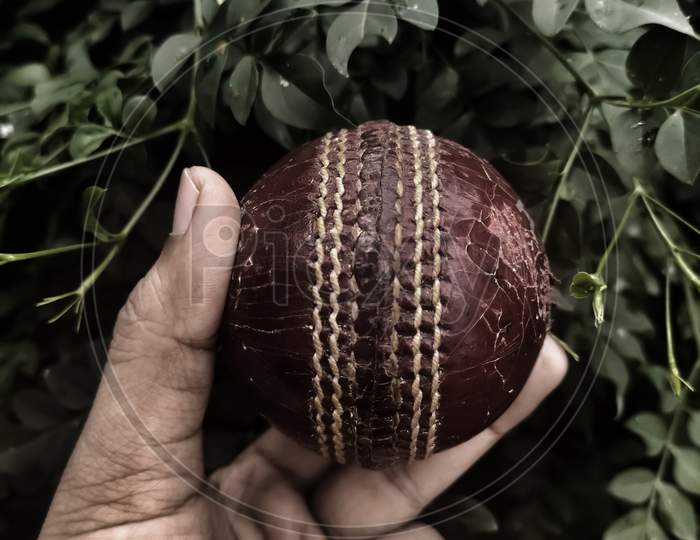Test cricket ball