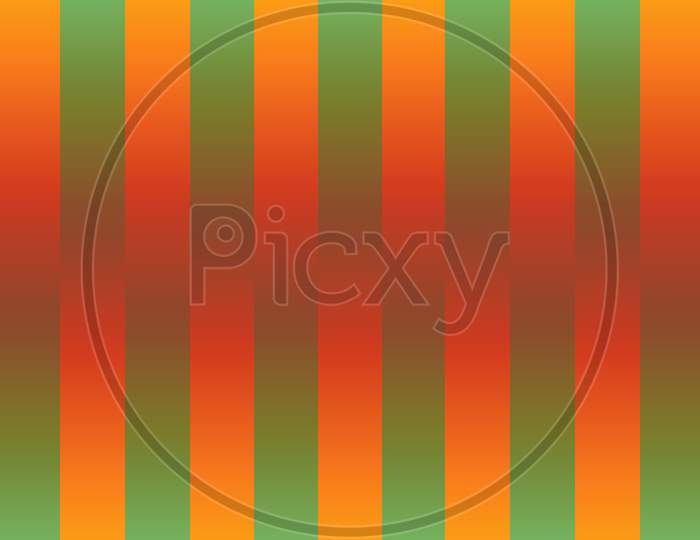 Abstract green yellow orange gradient striped pattern. Seamless Vertical gradient Stripe Pattern. 3d illustration.