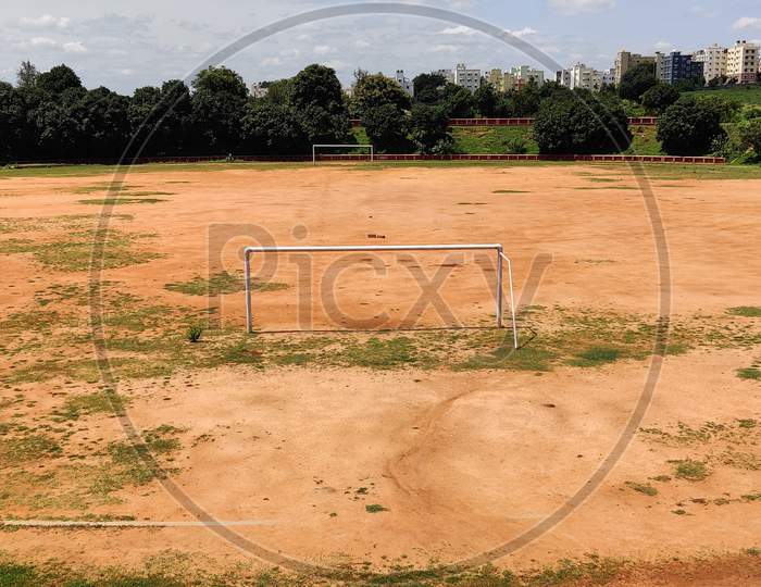 Empty play ground or football ground