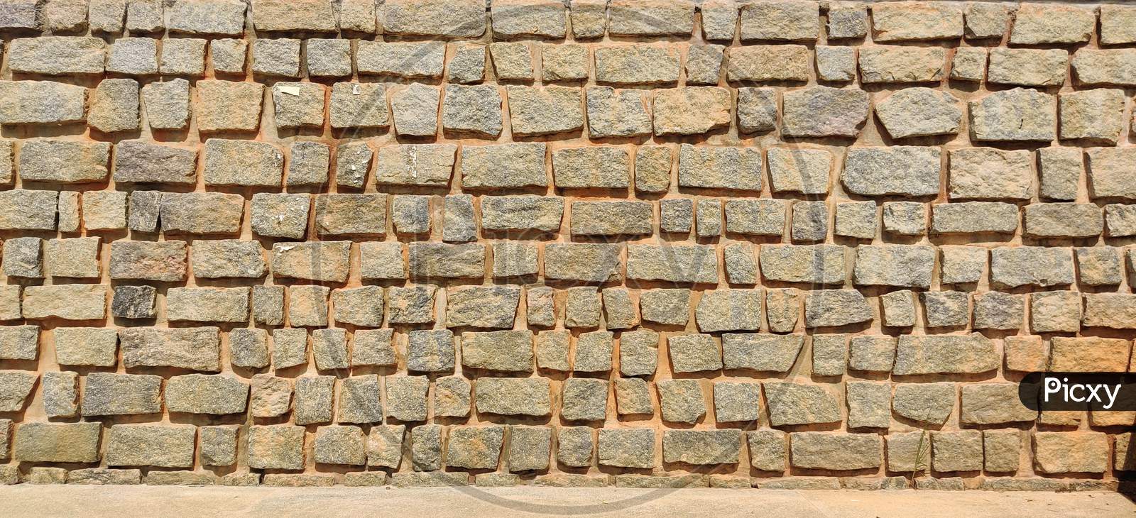 Abstract of stone wall