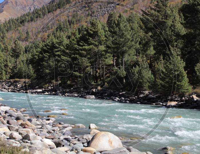 Mountain River of Himalayas