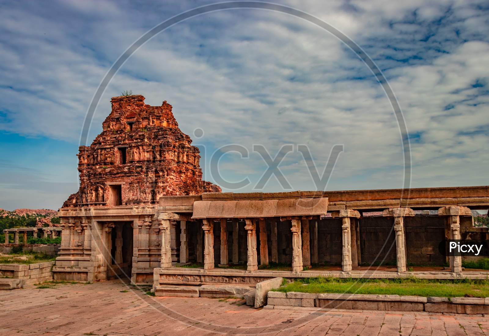 Image of Vithala Temple Hampi Ruins Antique Stone Art From Unique Angle ...