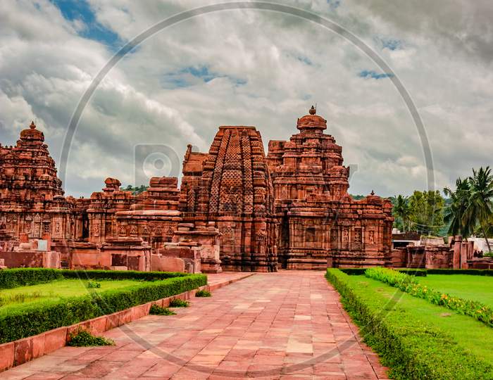 Pattadakal Temple Complex Group Of Monuments Breathtaking Stone Art With Dramatic Sky