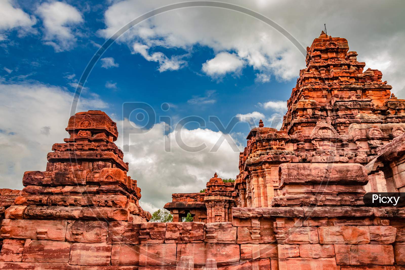 Sangameshwara Temple Pattadakal Breathtaking Stone Art From Different Angle With Amazing Sky