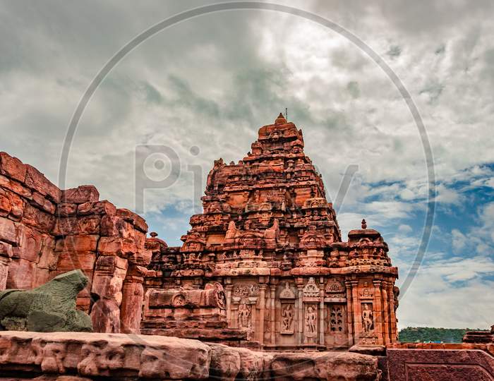 Sangameshwara Temple Pattadakal Breathtaking Stone Art From Different Angle With Amazing Sky