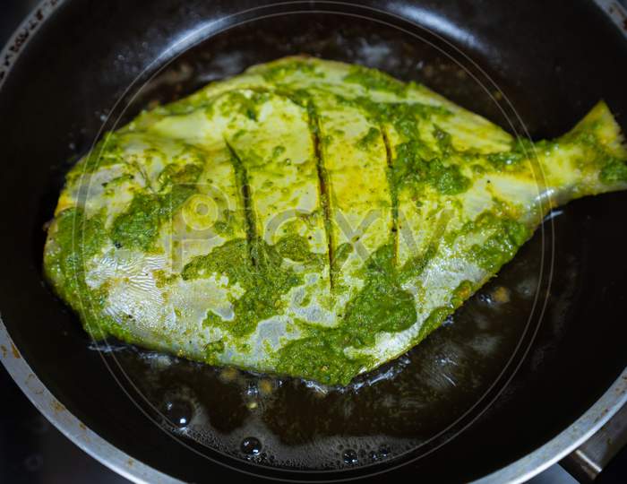 Fish Being Fried