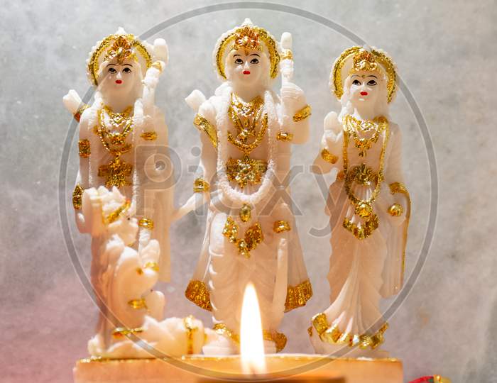 Diya Light to celebrate the Ram Mandir construction at Ayodhya