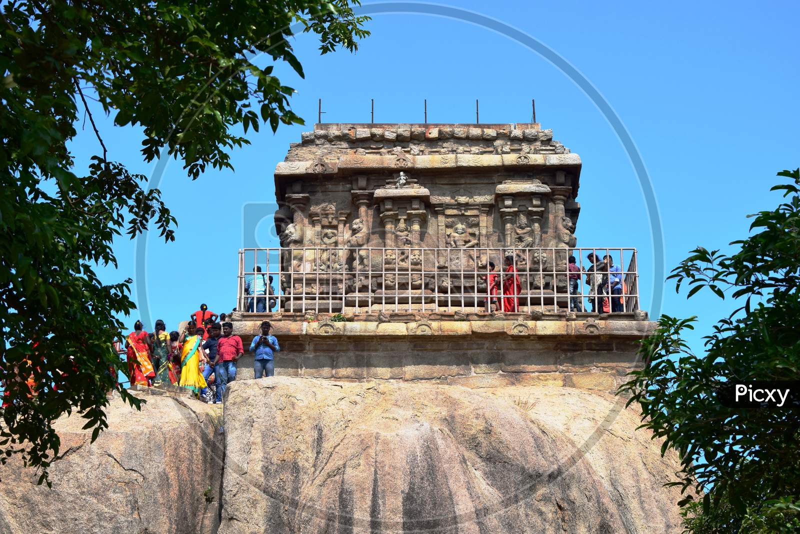 Mahabalipuram, India -Dec 28 2019 : Unidentified People Visiting The Light House Situated In The World Heritage Campus On December 28 2019