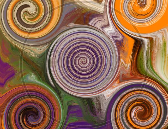 Vintage artistic spiral and twril abstract background