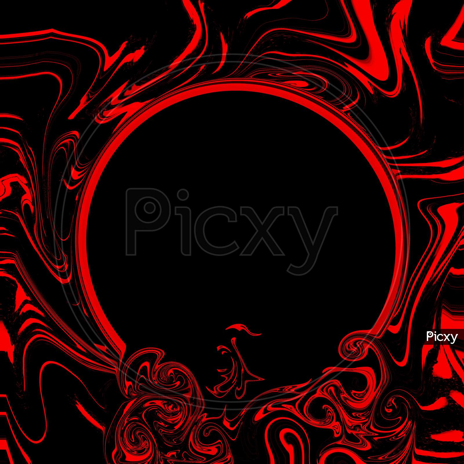 Image of Red and black liquid fluid abstract background. Dark and horror  with scary ink illustration for backgrounds-FG614526-Picxy