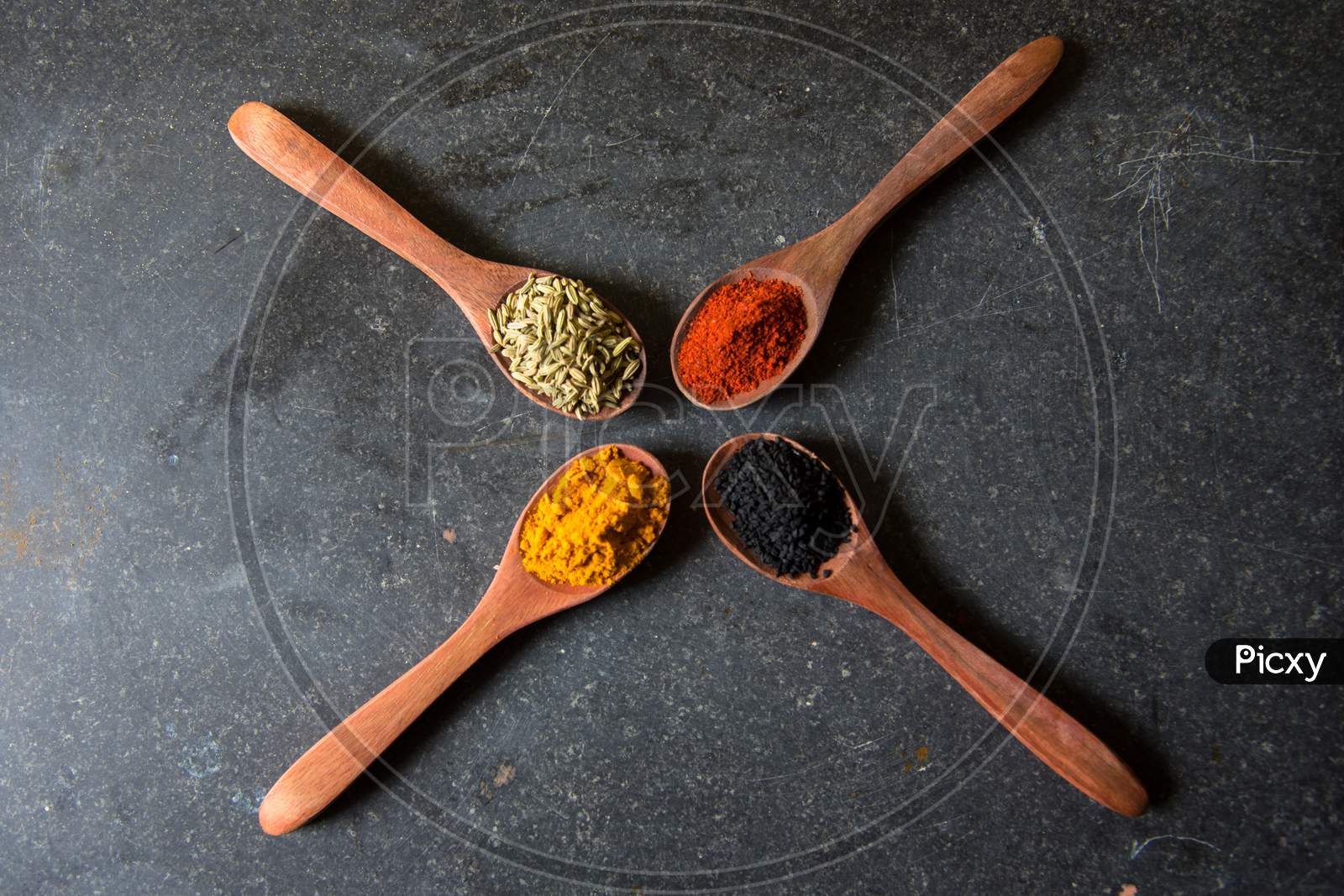Spices On Spoon