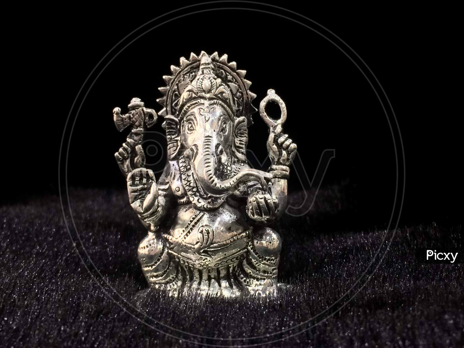 Lord Ganesha silver idol