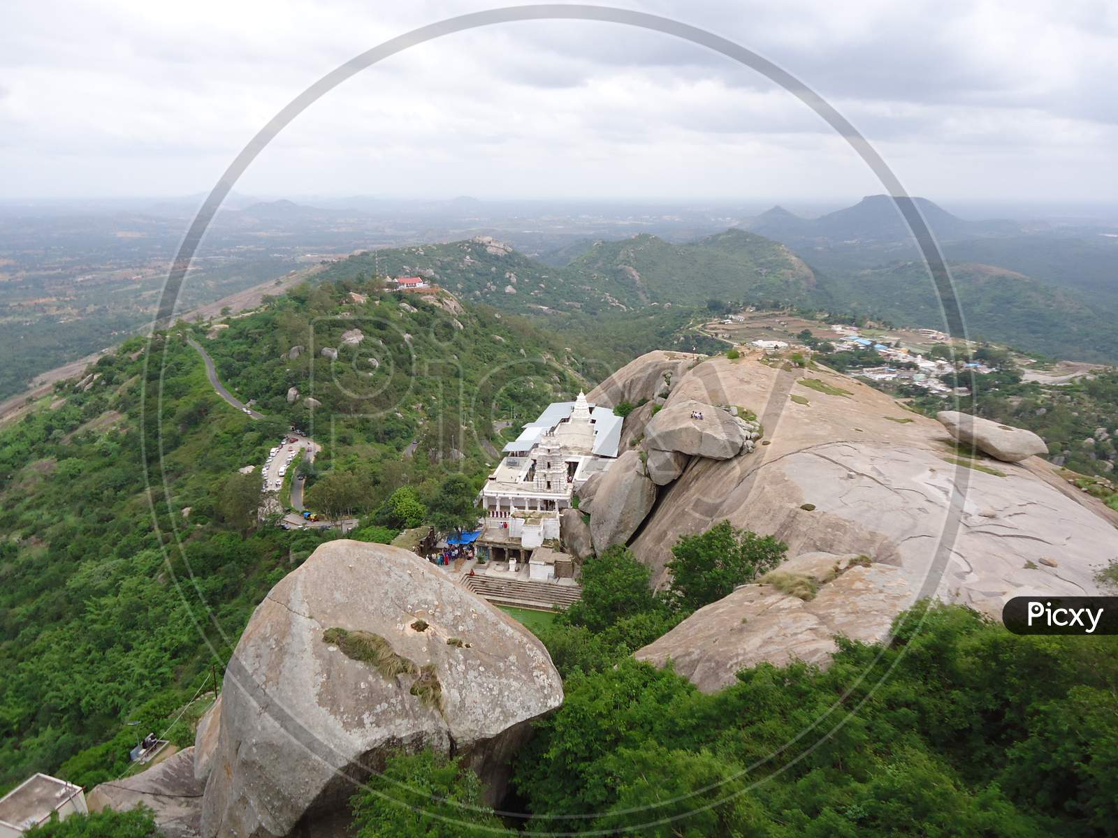 top view of Devarayanadurga, DD hills, Tumkur, Karnataka
