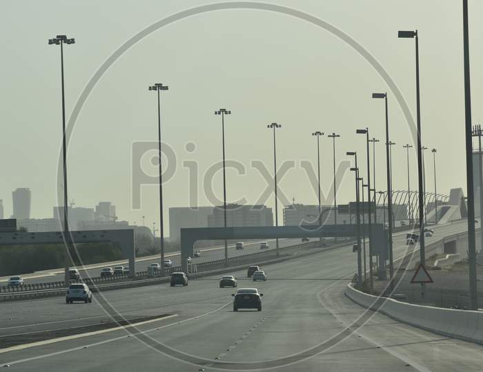 A Day Time View Of Sheik Zayed Bridge.Abu Dhabi,Uae.01.08.2020.