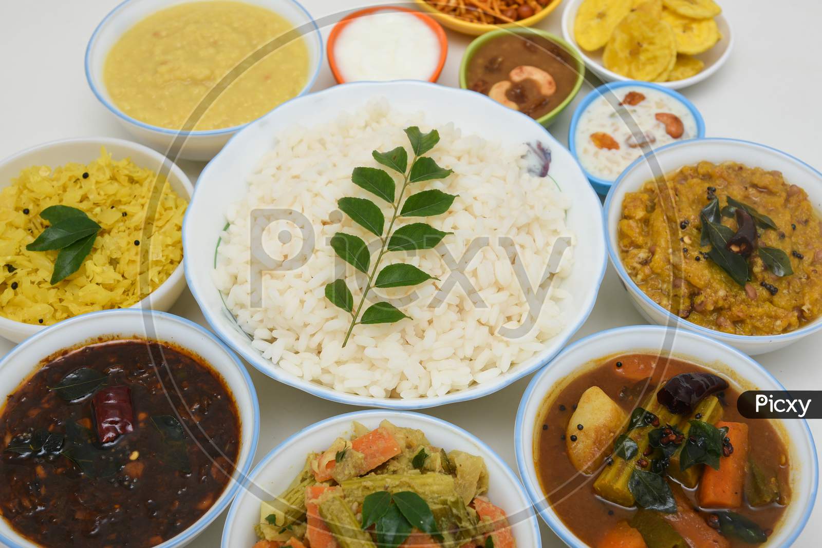 Onam sadhya for Kerala festival food