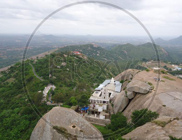 top vie w of Devarayanadurda, DD hills, Tumkur, Karnataka