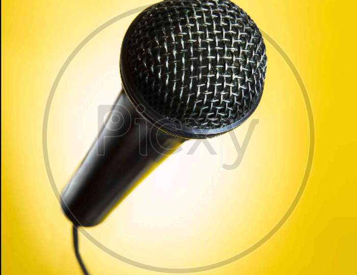 Microphone and singer